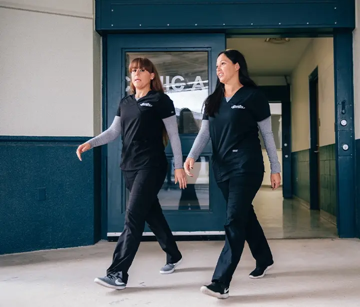 NaphCare Correctional Nurses Walking Through the Facility