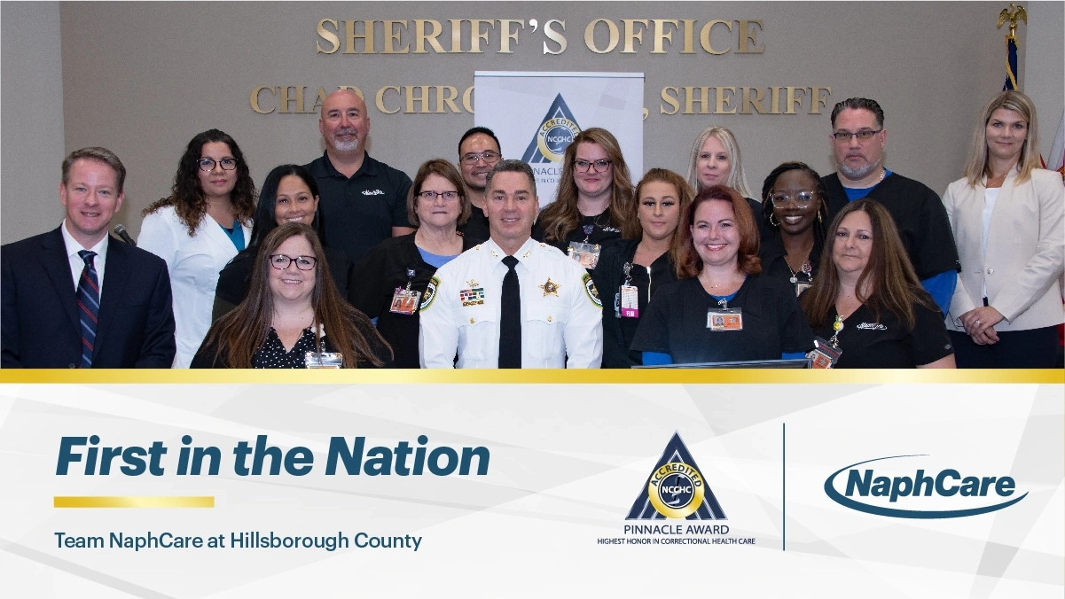 NaphCare Team at Hillsborough County Receives Highest Honor in Correctional Healthcare