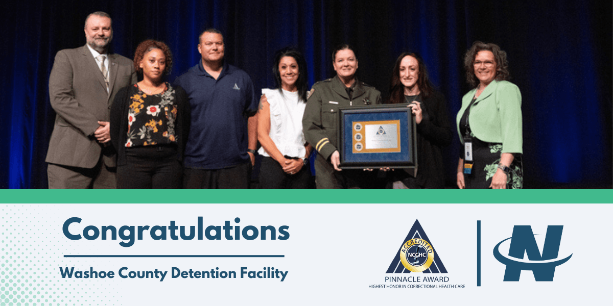 Washoe County NCCHC Pinnacle Award
